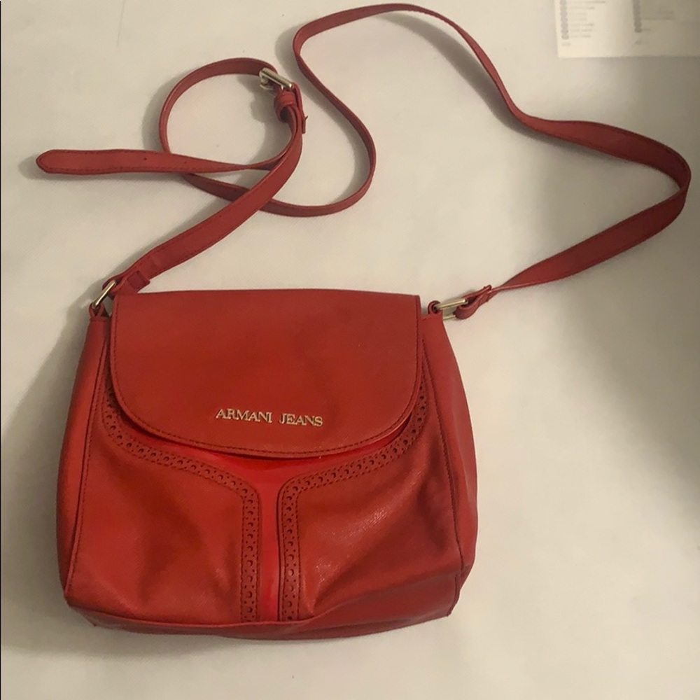 Armani Jeans red crossbody bag used